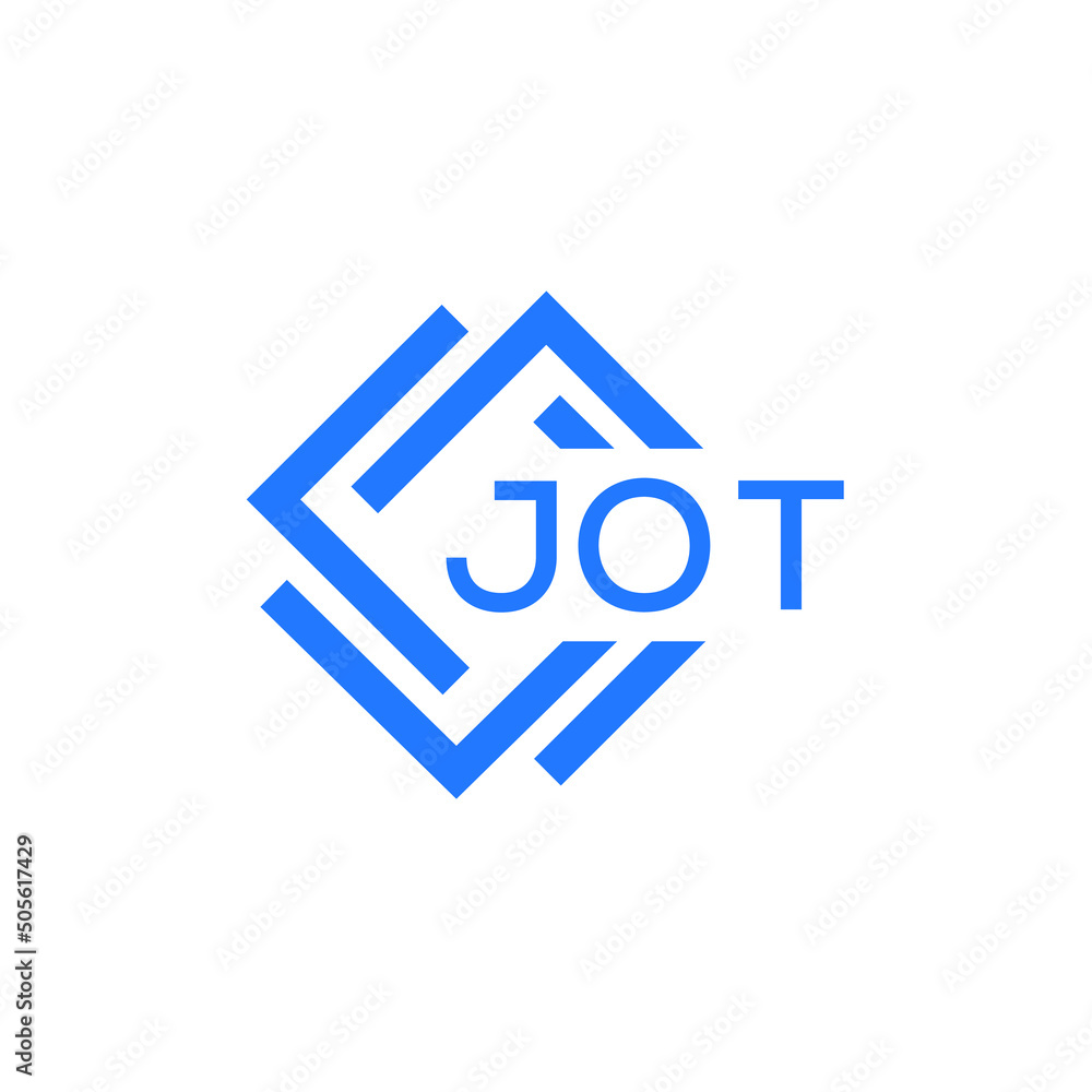 JOT technology letter logo design on white  background. JOT creative initials technology letter logo concept. JOT technology letter design.