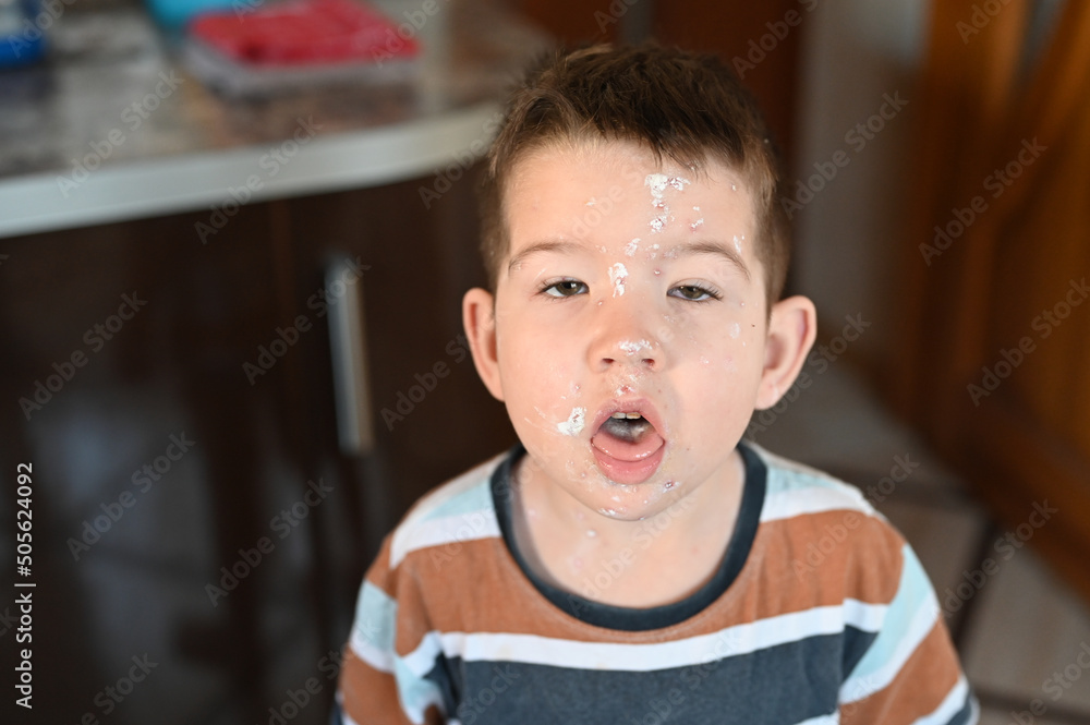 Adorable little boy with chicken pox sneezing. Portrait of sick little boy. Adorable little boy with chicken pox sneezing. Portrait of sick little boy.