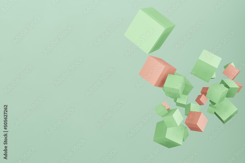 Obraz premium 3D キューブ