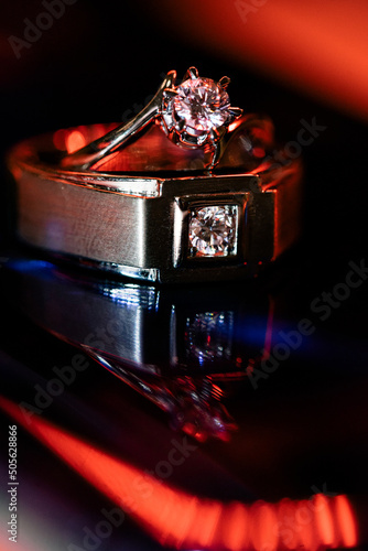 Close up of two Wedding Ring 