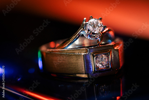 Close up of two Wedding Ring 