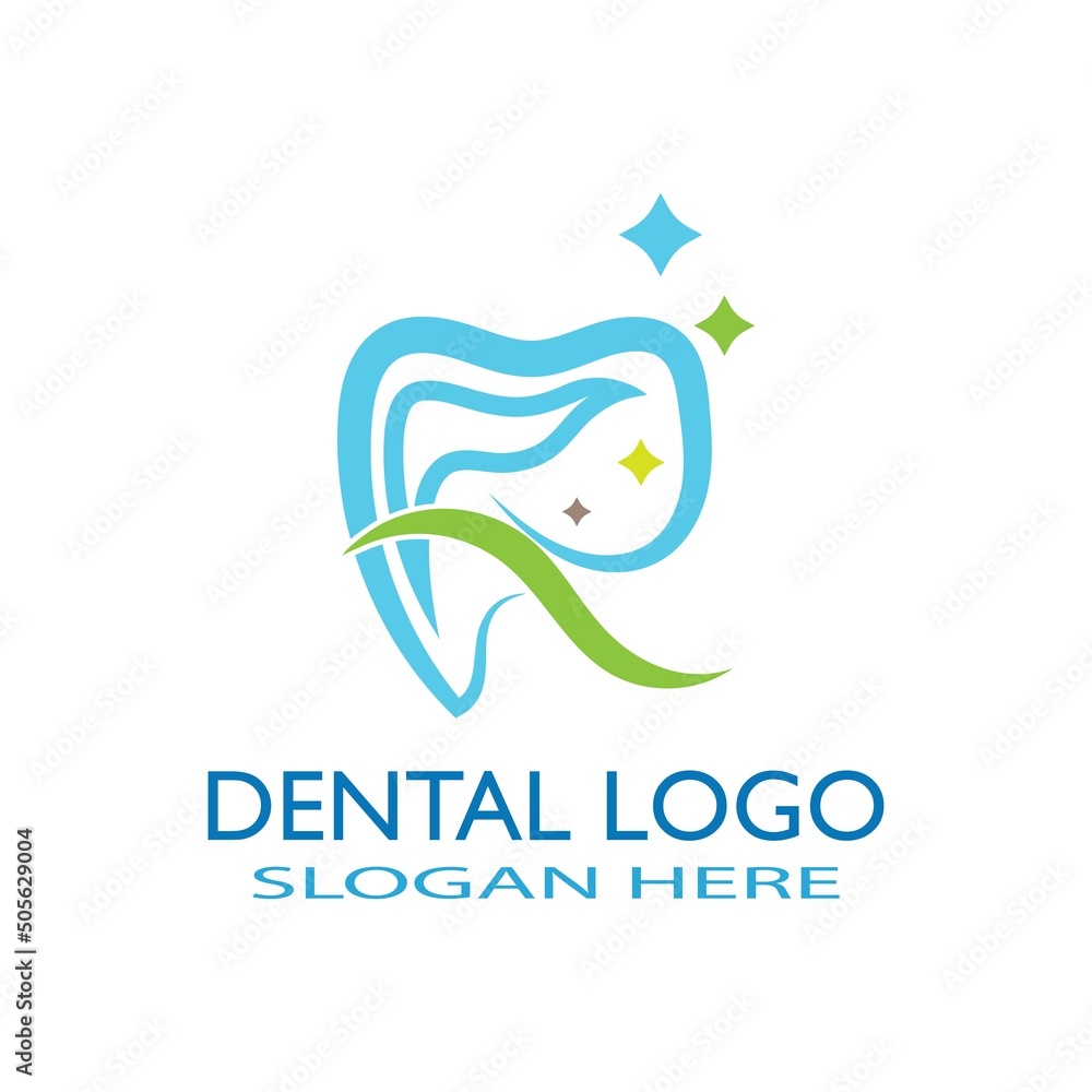 Fototapeta premium Dental logo Template vector illustration