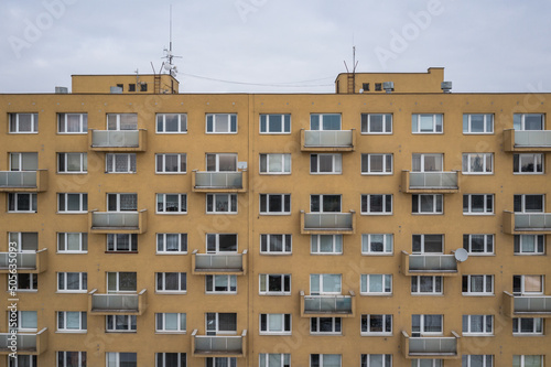 Traditional residential building in Ostrava city, Czech Republic