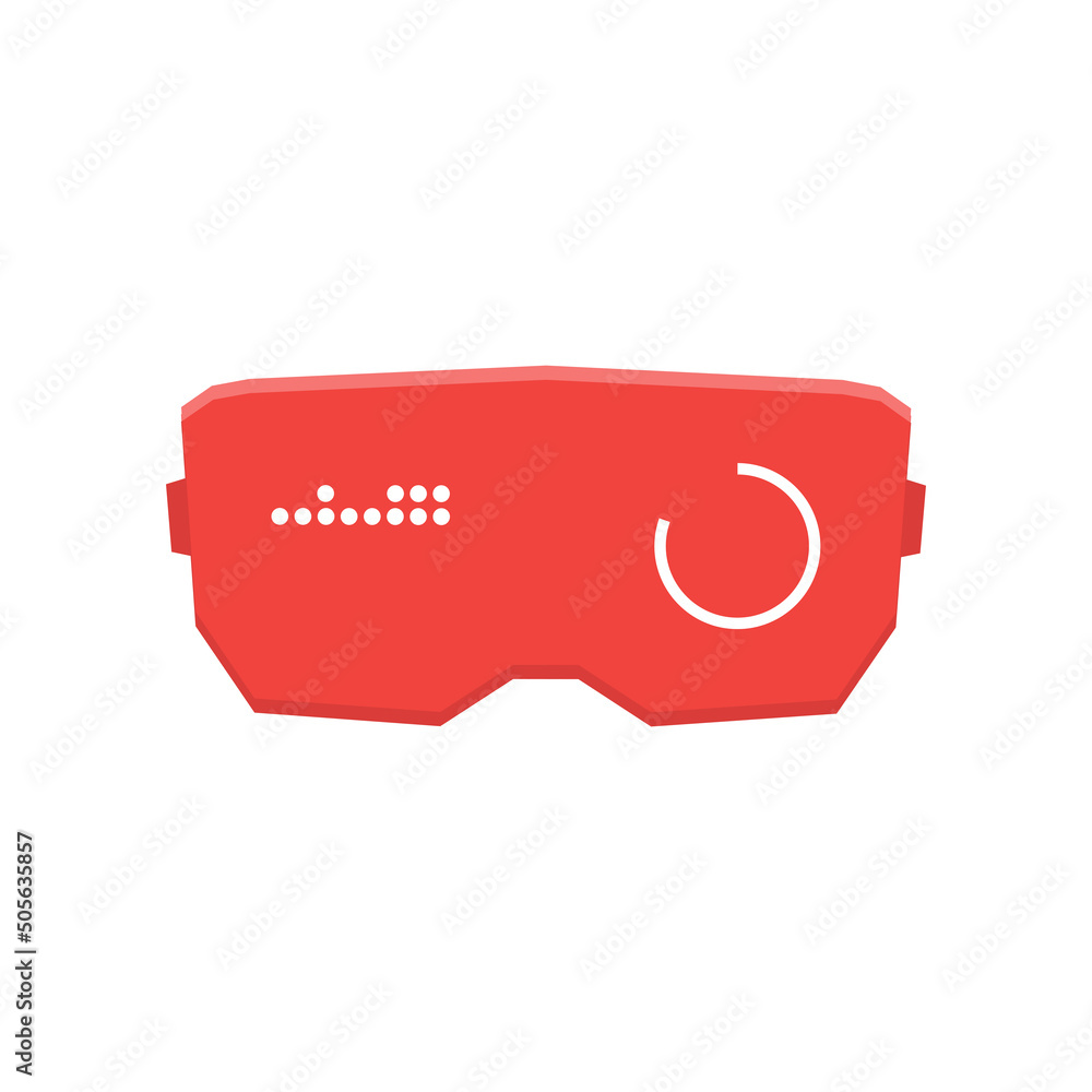 Virtual reality glasses or Vector optical head-mounted display front view isolated on background Virtual reality glasses or Vector optical head-mounted display front view isolated on background