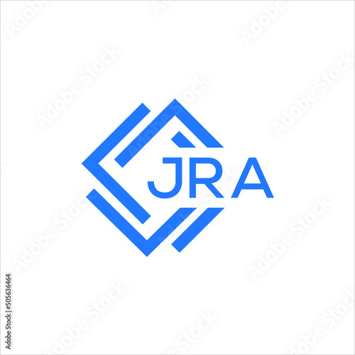 JRA letter logo design on white background. JRA creative  initials letter logo concept. JRA letter design. photo