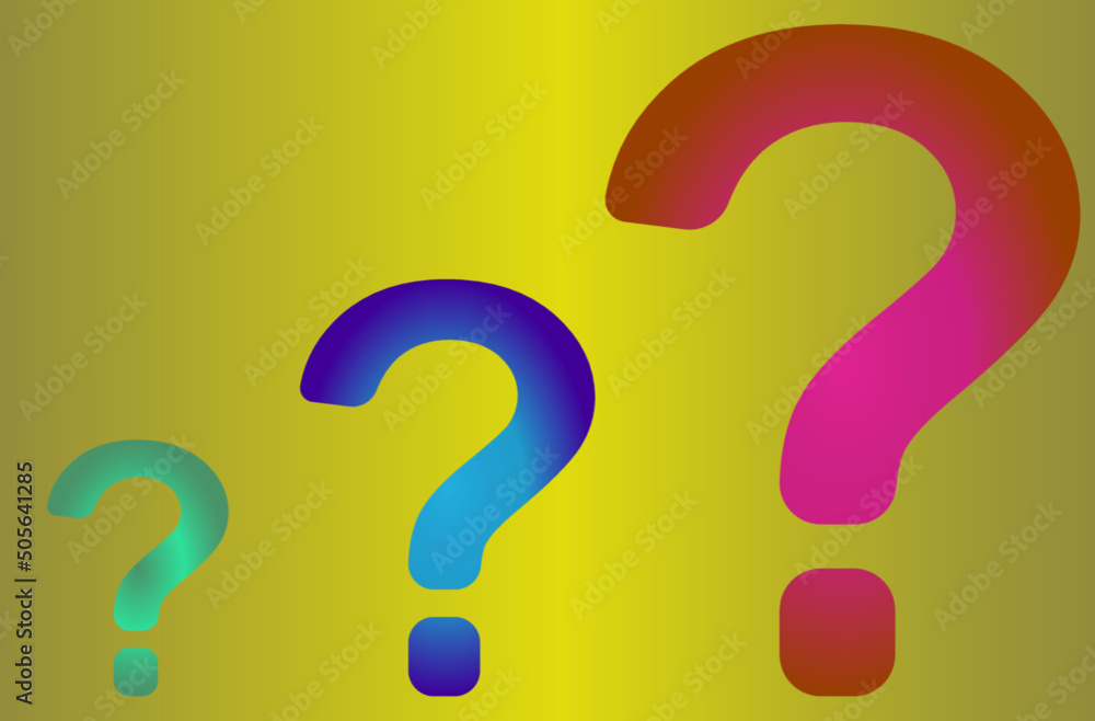 Question mark signs, questions and answers Question mark signs, questions and answers