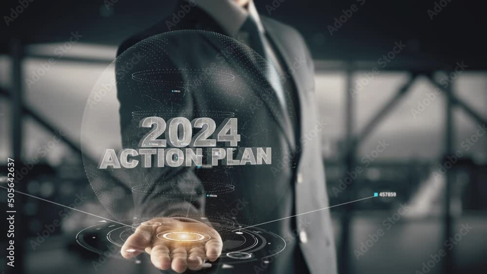 Businessman With 2024 Action Plan With Hologram Concept Stock Video   1000 F 505642637 RqRYG5Ycd96hePOyDh9UqsHi1c7KJuB7 