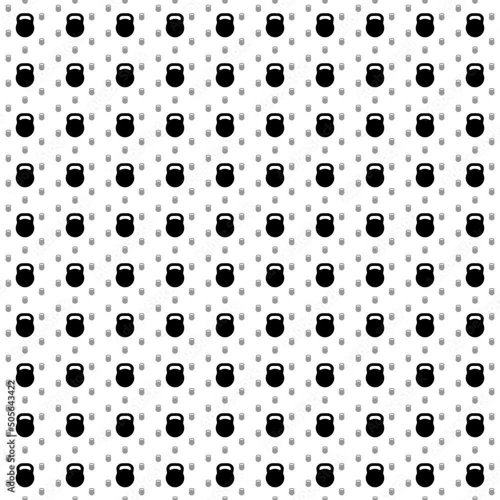 Square seamless background pattern from black sports weight symbols are different sizes and opacity. The pattern is evenly filled. Vector illustration on white background Square seamless background pattern from black sports weight symbols are different sizes and opacity. The pattern is evenly filled. Vector illustration on white background