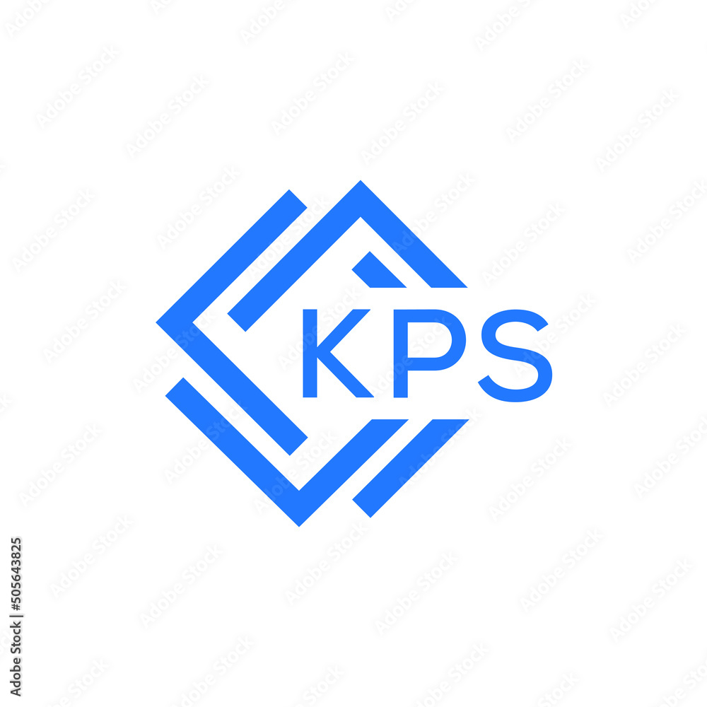 KPS technology letter logo design on white  background. KPS creative initials technology letter logo concept. KPS technology letter design.