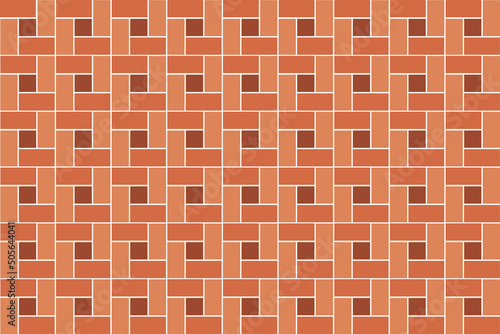 Modern creative decorative abstract background. Brick wall. Brown brick wall background. Vector illustration