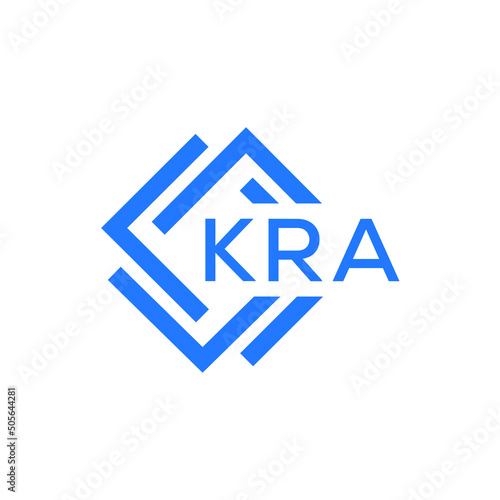 KRA technology letter logo design on white  background. KRA creative initials technology letter logo concept. KRA technology letter design.