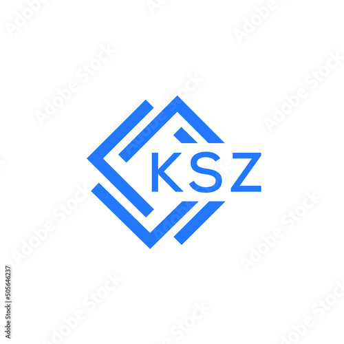 KSZ technology letter logo design on white background. KSZ creative initials technology letter logo concept. KSZ technology letter design. 