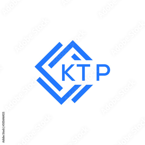 KTP technology letter logo design on white  background. KTP creative initials technology letter logo concept. KTP technology letter design.
 photo