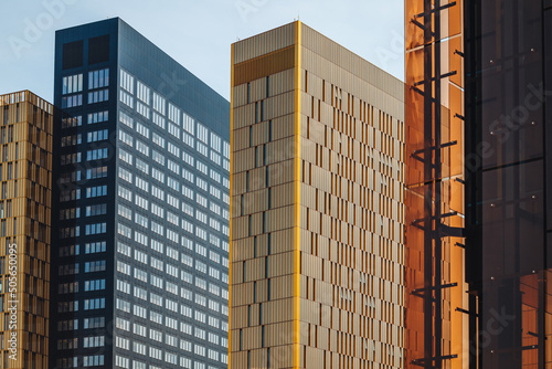 Fotografía LUXEMBOURG, MAY 2022: Modern architecture buildings at Place de L'Europe in Kirc