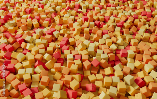 Cubi colorati render 3D photo