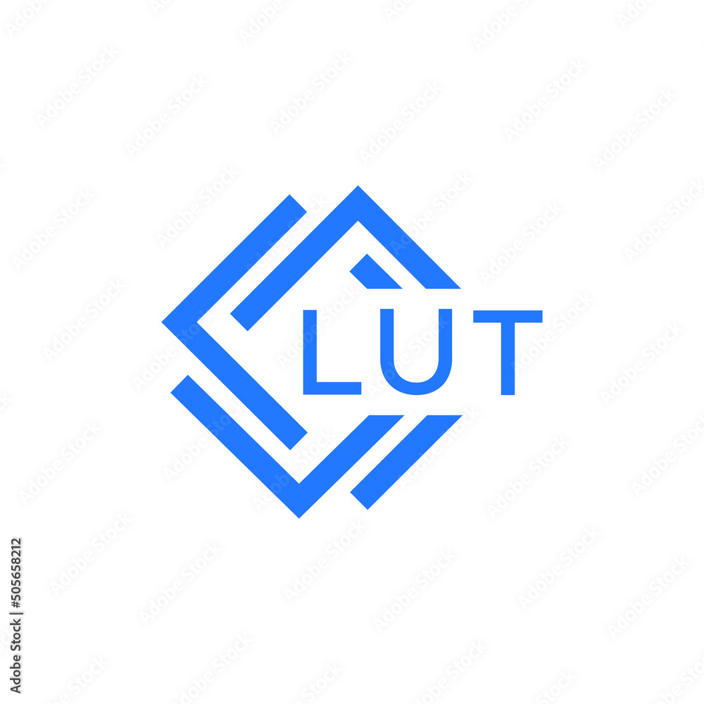 LUT technology letter logo design on white  background. LUT creative initials technology letter logo concept. LUT technology letter design.