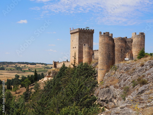 Cuadro en lienzo Peñaranda de Duero, municipio con su propio castillo en la provincia de Burgos