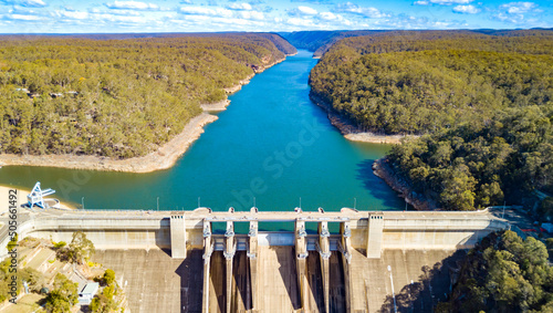 Obraz na płótnie Warragamba Dam from Above w salonie