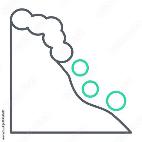 Snowslide Icon Design