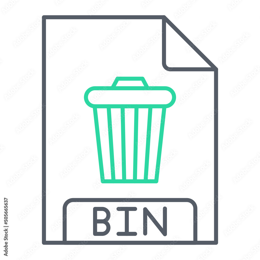 BIN File Format Icon Design BIN File Format Icon Design