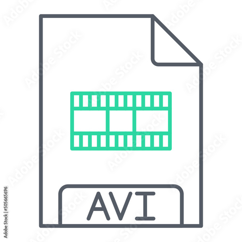 AVI File Format Icon Design