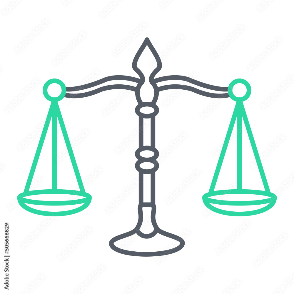 Justice Scale Icon Design Justice Scale Icon Design