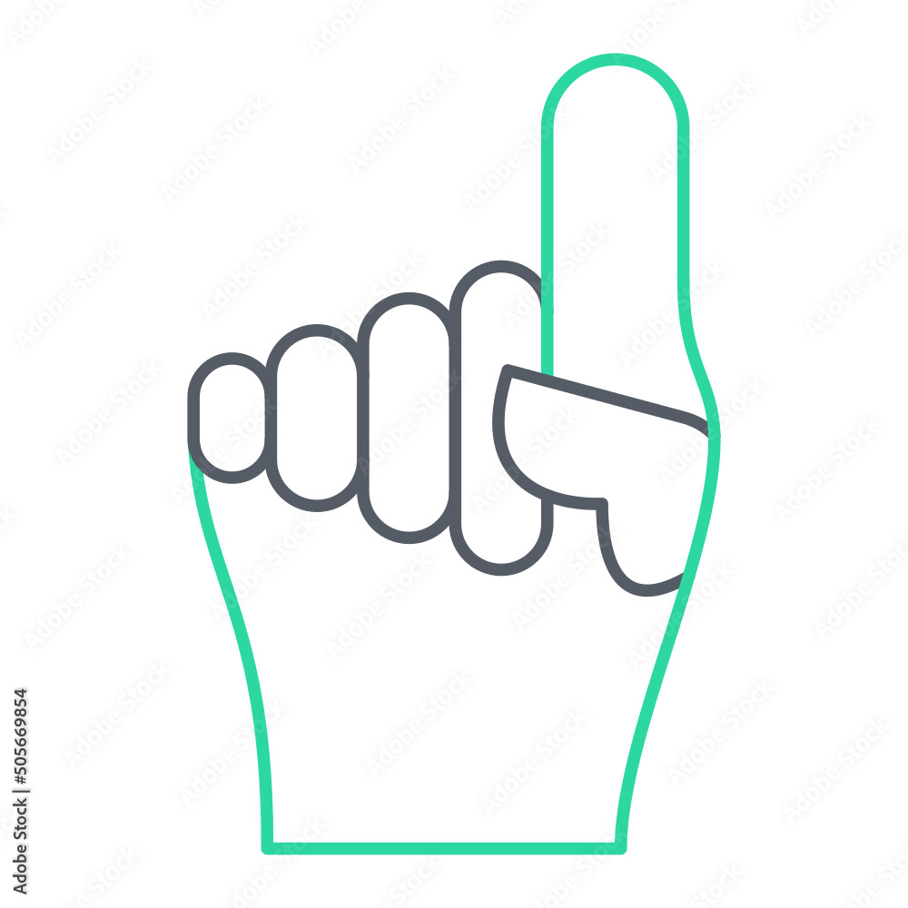 Foam Hand Icon Design Foam Hand Icon Design