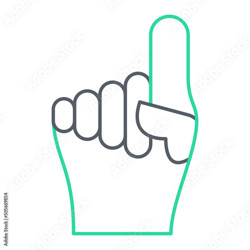 Foam Hand Icon Design