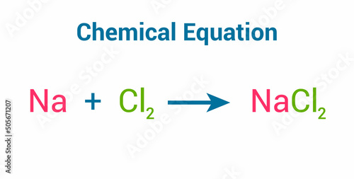 chemical reaction of sodium chloride photo