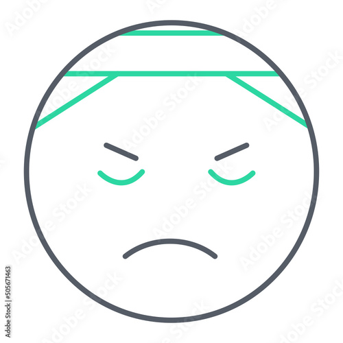 Injury Emoji Icon Design