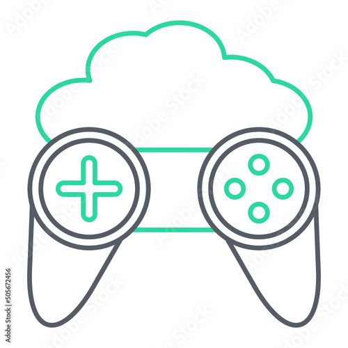 Gaming Cloud Icon Design