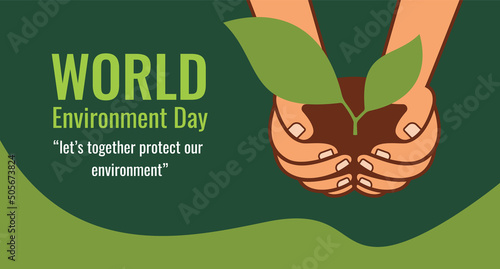 World environment day. Vector web banner for social media, posters, cards, and flyers. Environment concept. 