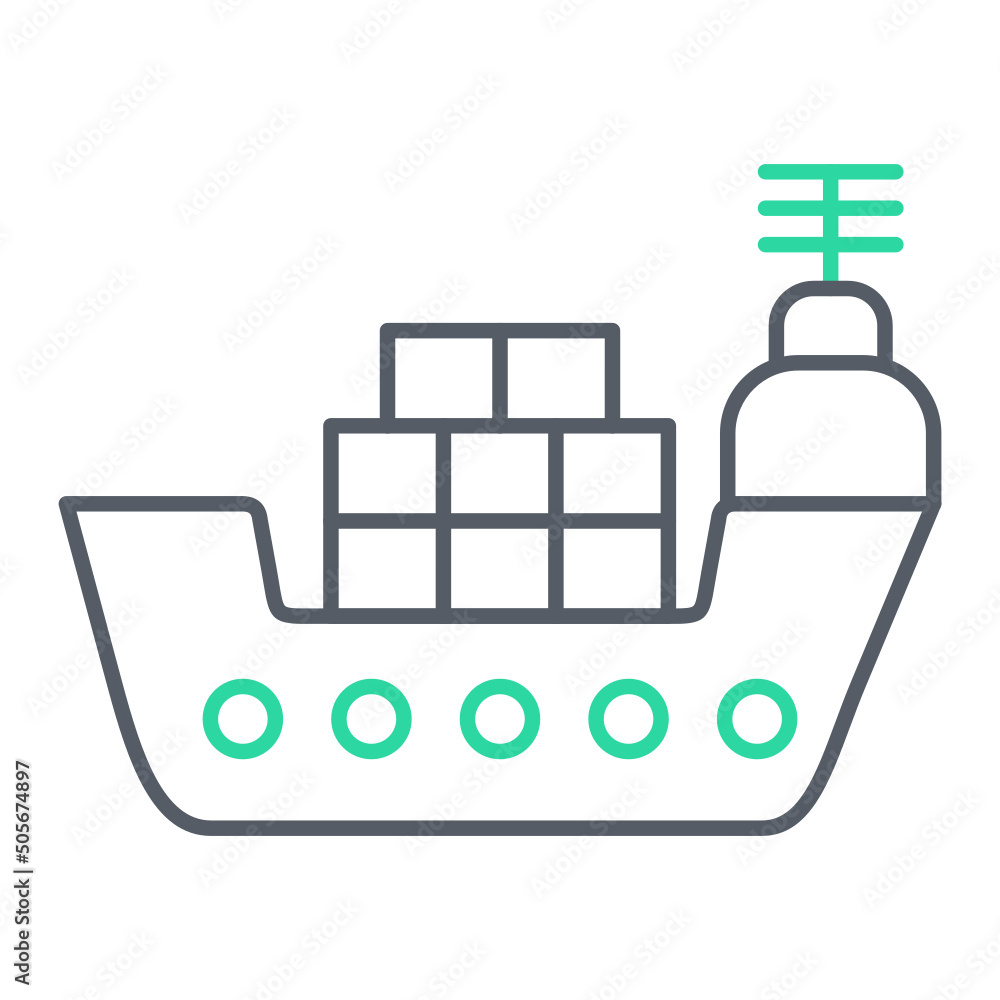 Cargo Ship Icon Design Cargo Ship Icon Design