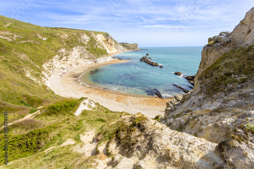 Mupe Bay - a bay beach to the east of Lulworth Cove in Dorset, England, UK photo