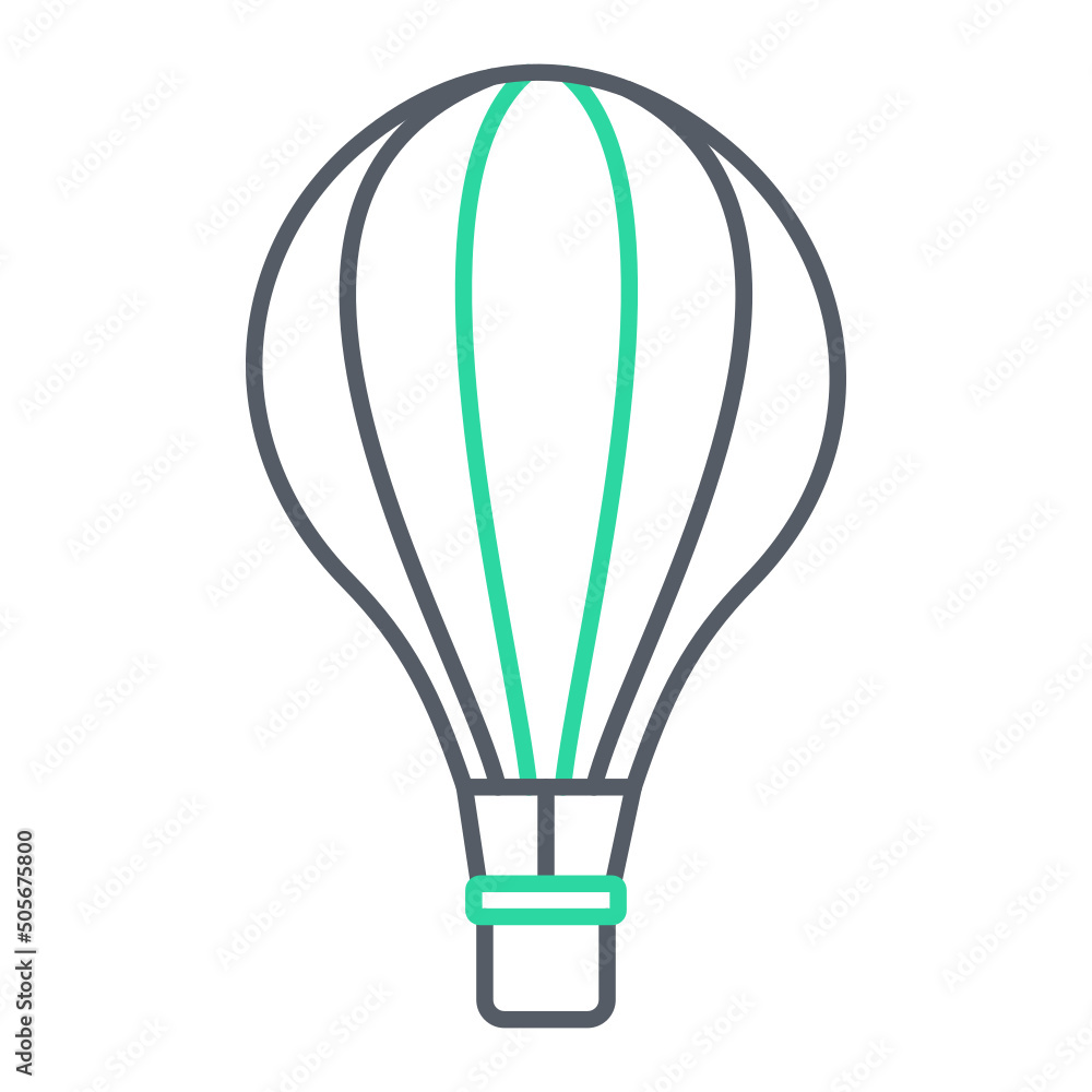 Naklejka premium Air Ballon Icon Design