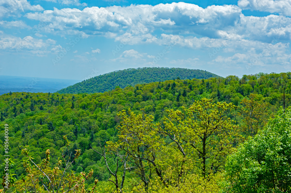 Landscape at a US National Park in Virginia USA Landscape at a US National Park in Virginia USA