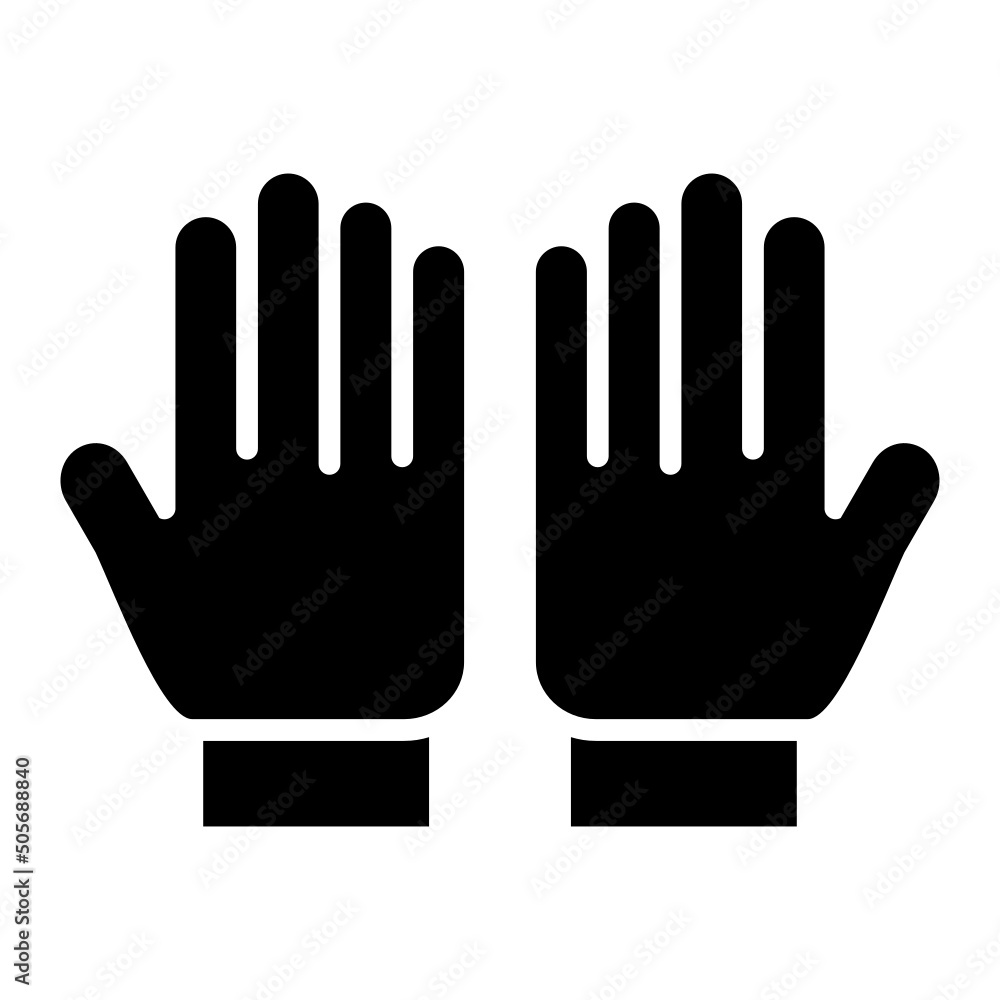 Rubber Gloves Icon Rubber Gloves Icon