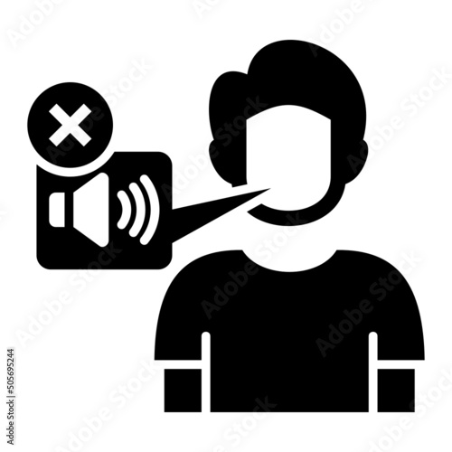 Inability To Speak Icon