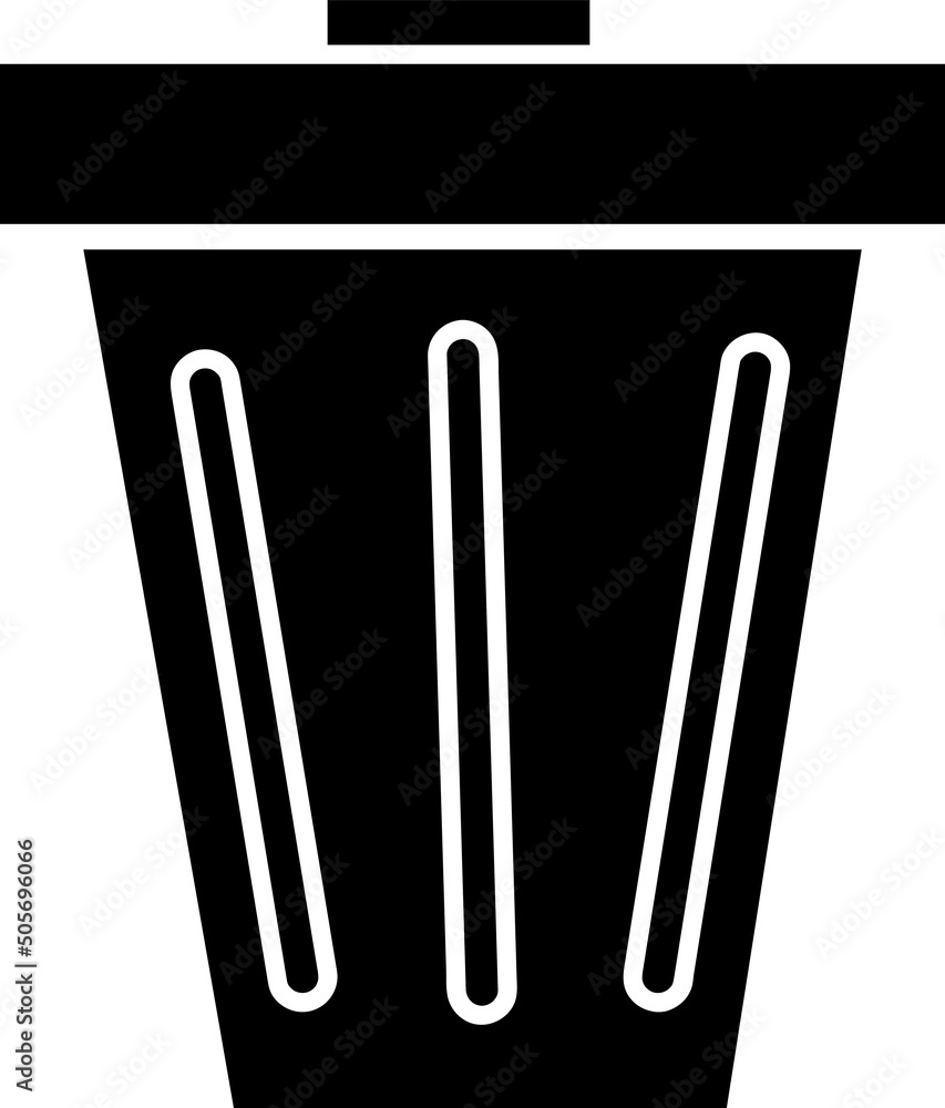 Trash Can Icon Illustration Design on white background..eps Trash Can Icon Illustration Design on white background..eps