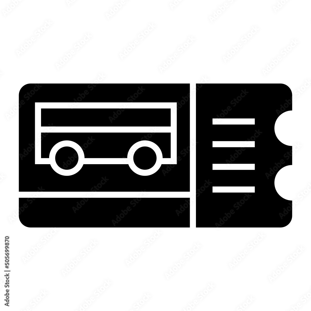 Bus ticket Icon Bus ticket Icon