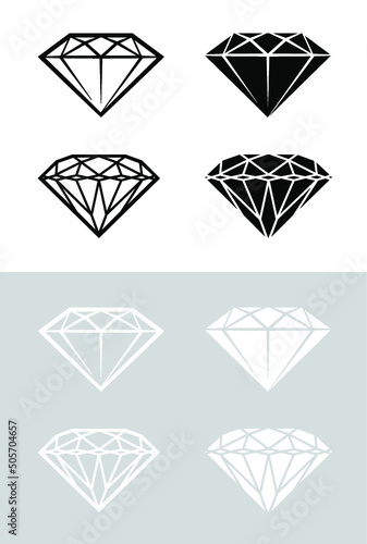 Diamond Icon Vector Art