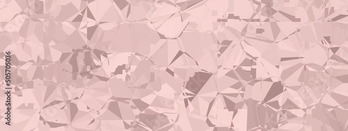 Banner abstract macro crystal geometric background texture Gossamer Pink color. Random pattern background. Texture Gossamer Pink color pattern background.