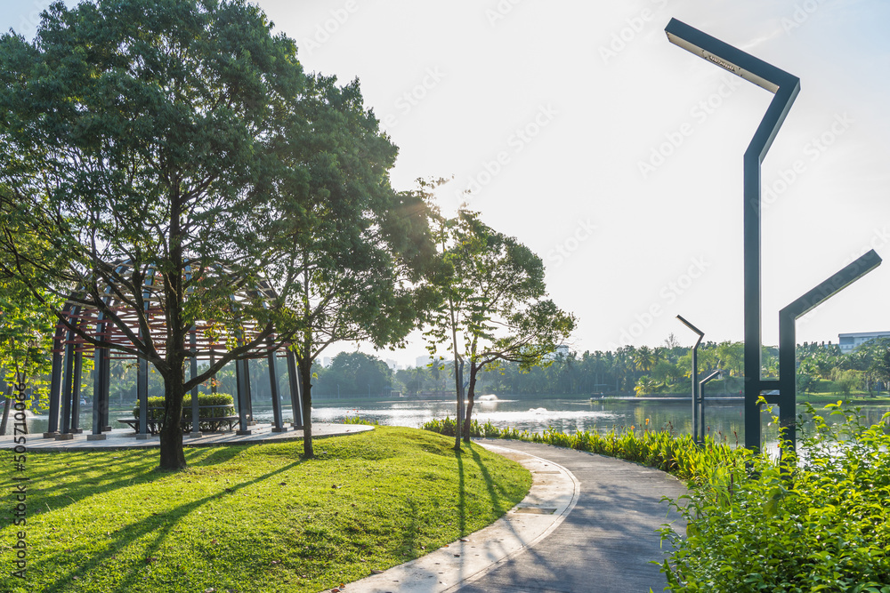 Φωτογραφία Beautiful scenery view of the Tititwangsa Lake Gardens in Malaysia