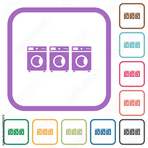 Laundry simple icons