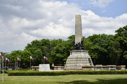Philippine flags, Rizal Park or Luneta, Manila, Philippines