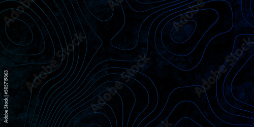 Topographic map background concept. Topo contour map. Rendering abstract illustration. valleys and mountains, 3D colorful Topographic map background concept. Topo contour map magic black neon light.