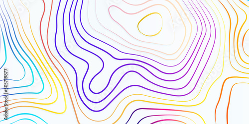 Topographic map. Geographic mountain relief. Abstract concept graphic element and geography scheme, topographic map and landscape terrain texture grid., abstract colorful topography vector background photo