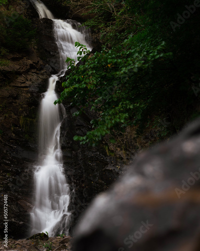 waterfall in the mountains