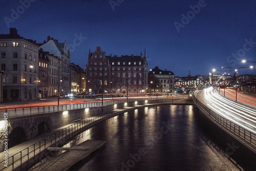 night view of the city