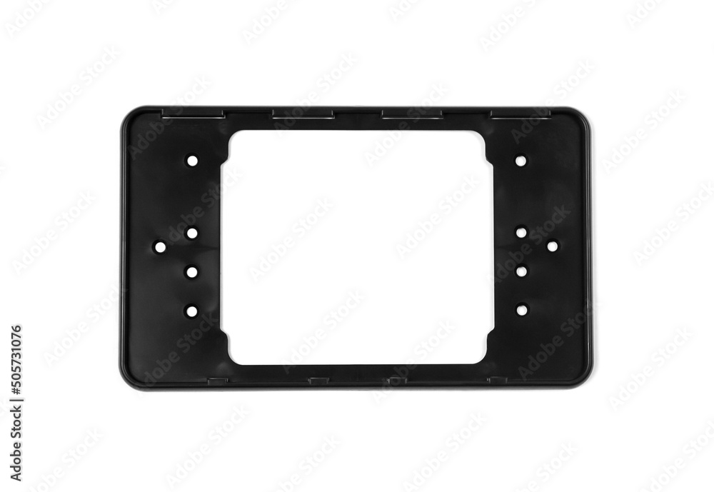 Frame for American and Japanese license plate. Isolated on a white background Frame for American and Japanese license plate. Isolated on a white background